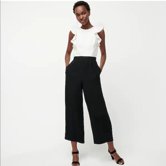 J. Crew Pants - NWT JCREW black white colorblock jumpsuit 4